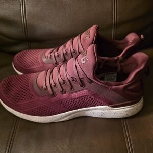 APL Burgundy Techloom Tracer Sneakers Size 12